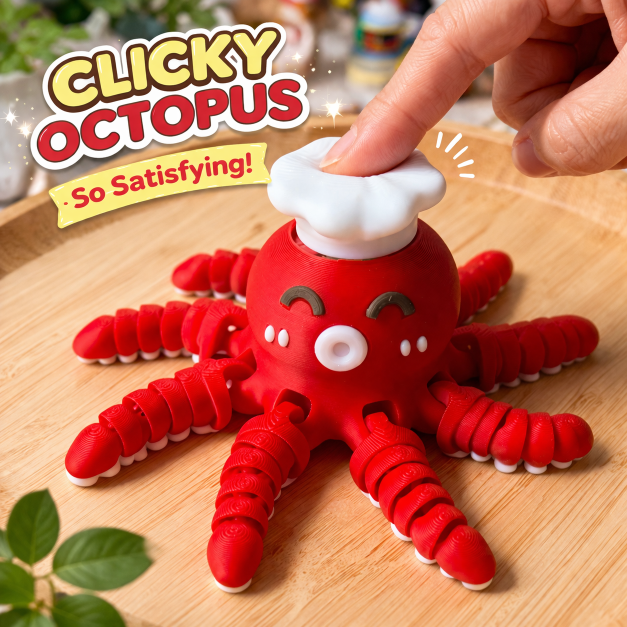 🐙 Clicky Octopus Fidget Toy