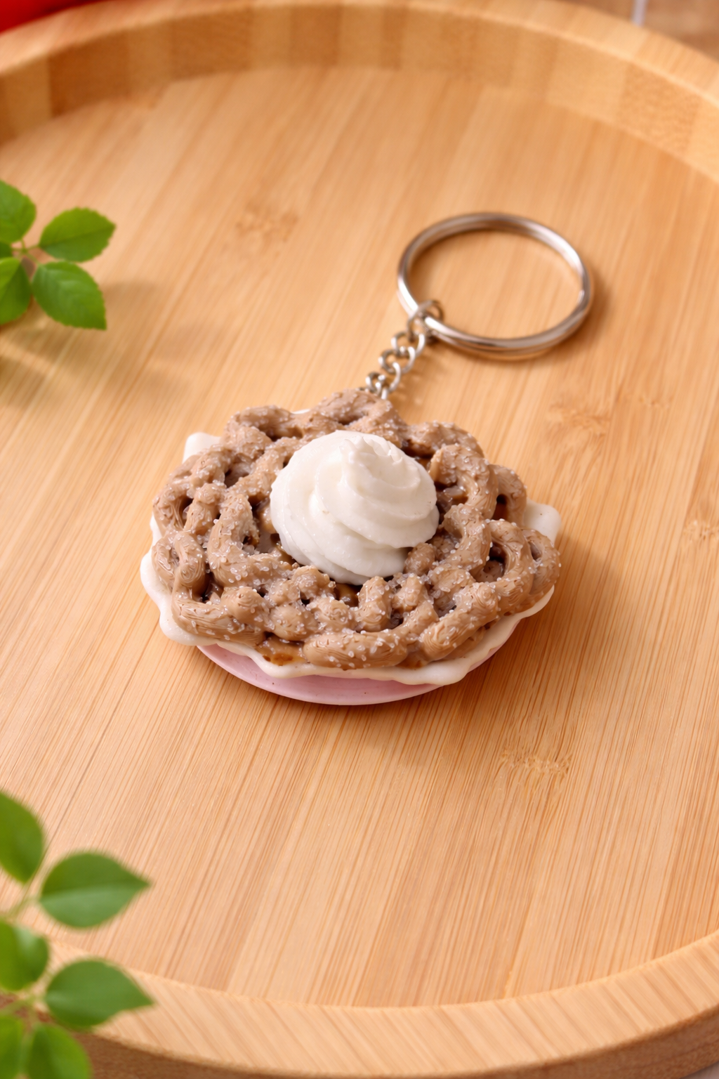 🍫 Chocolate Waffle Clicker Keychain