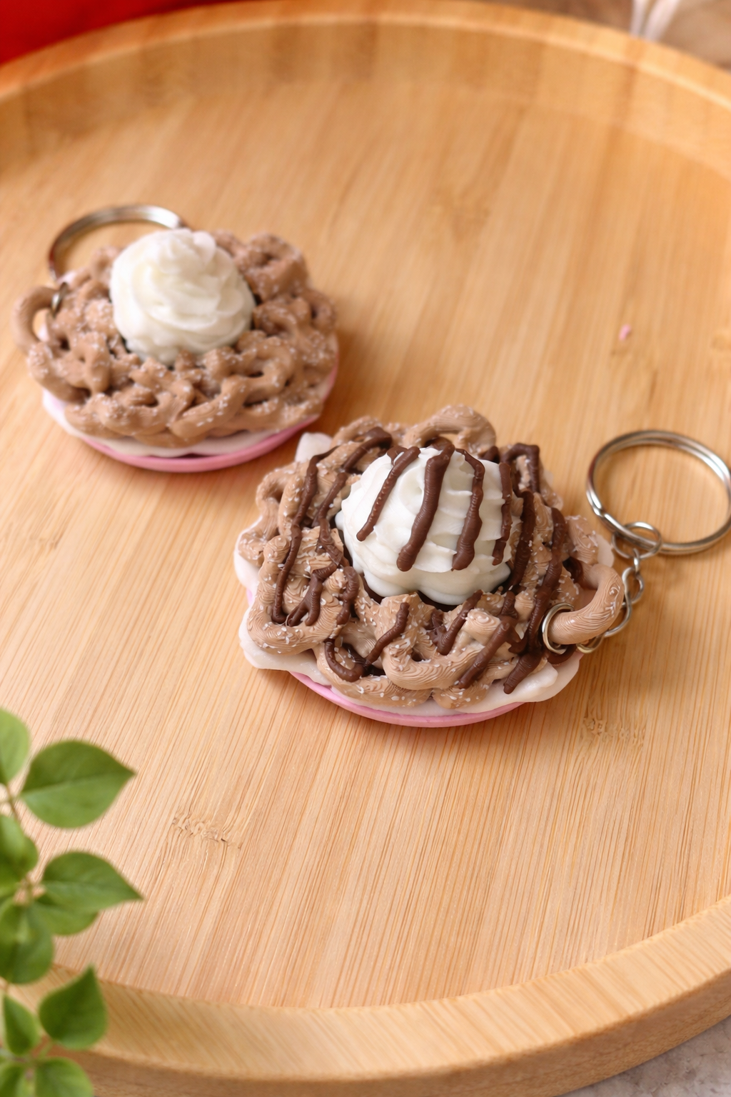 🍫 Chocolate Waffle Clicker Keychain
