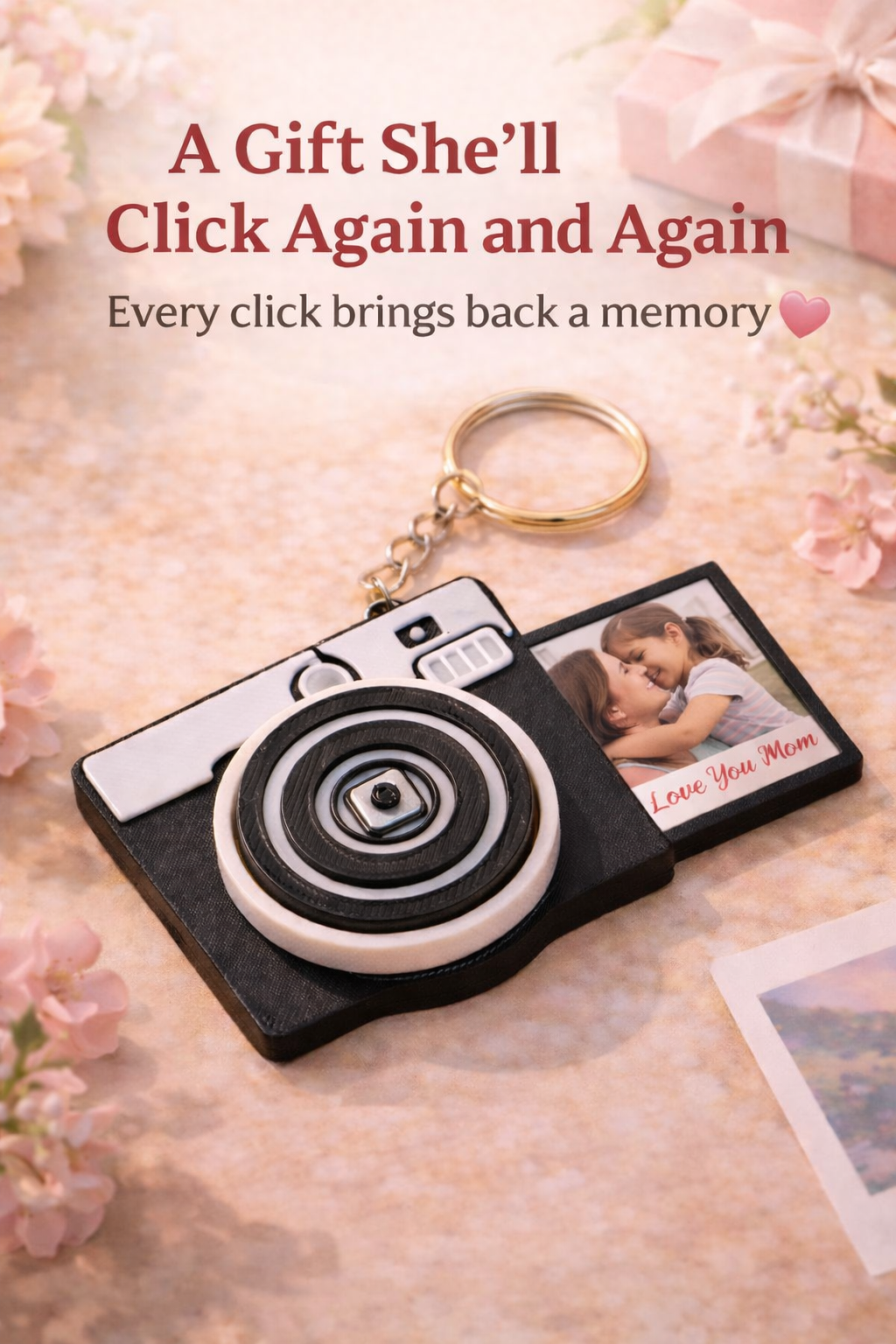 Mother’s Day Gift | Clicker Fidget Keychain | Super Mom Gift