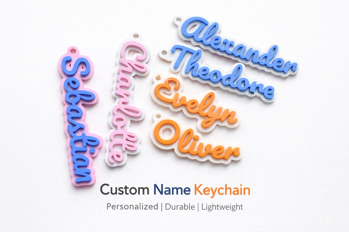 Personalized Keychain Gift, Fidget Click Toy, Name Keychain, Add Squishy