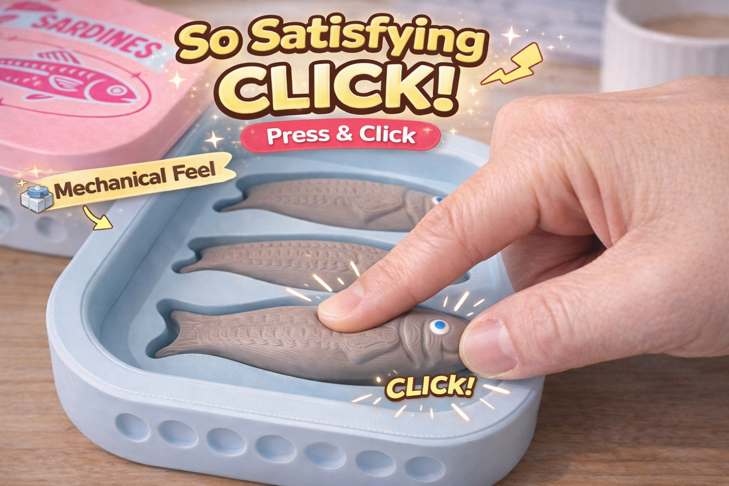 Sardine Clicker Fidget Toy