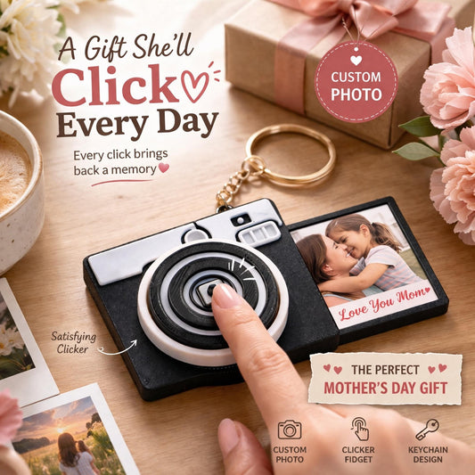 Mother’s Day Gift | Clicker Fidget Keychain | Super Mom Gift