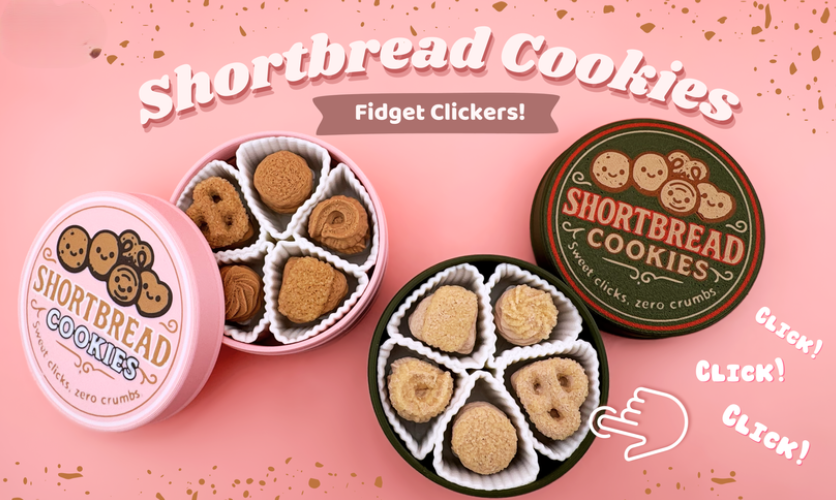 🍪 Shortbread Cookies Fidget Clickers